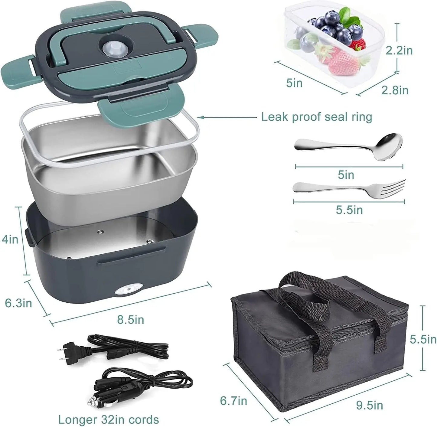 1.5 L 60W Electric Heated Lunch Box