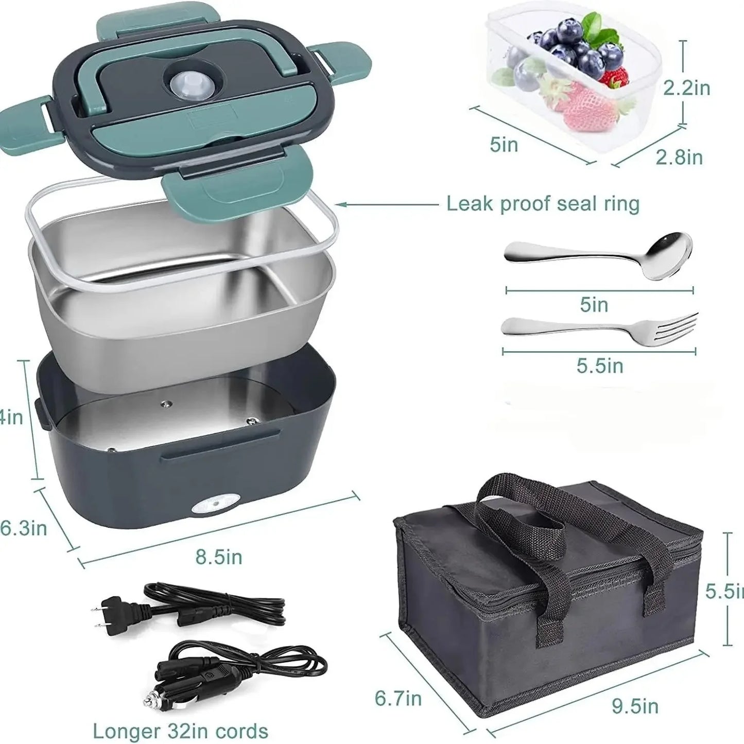 1.5 L 60W Electric Heated Lunch Box