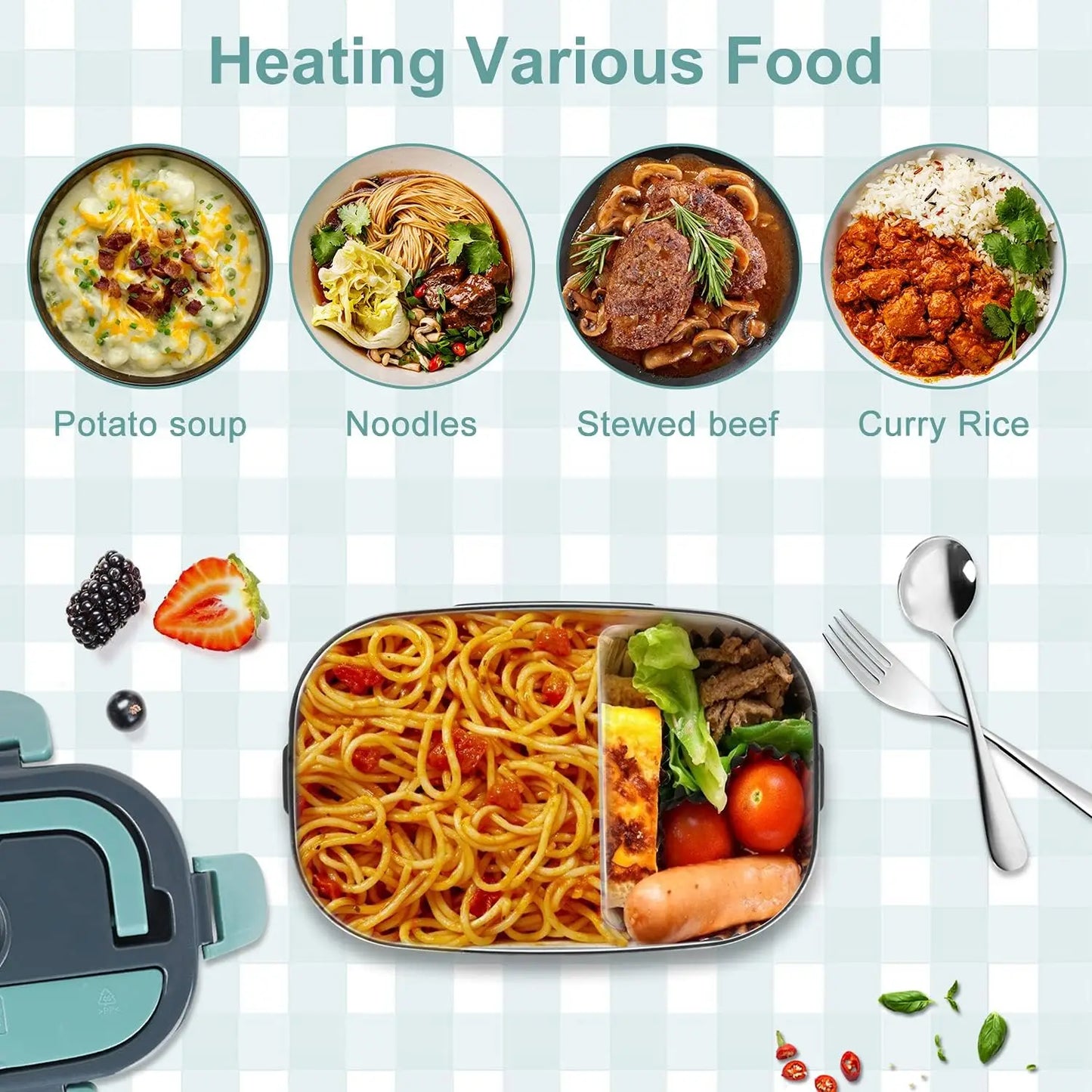 1.5 L 60W Electric Heated Lunch Box